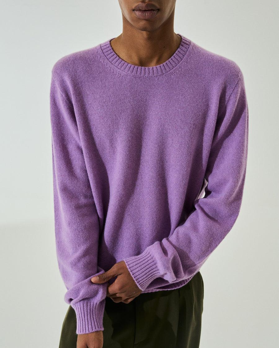 Scaglione ROUNDNECK SEAMLESS HYBRD CASHMERE CASH LILAC Fino al 65% di sconto