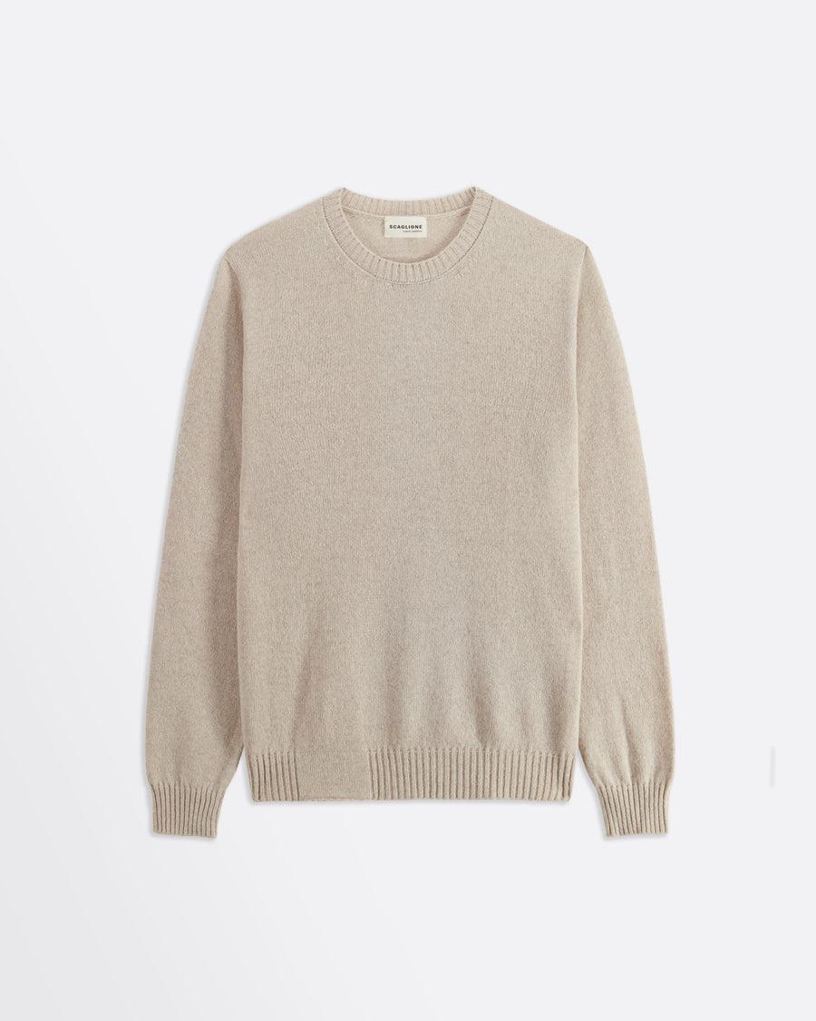 Scaglione ROUNDNECK SEAMLESS HYBRD CASHMERE CASH BEIGE Solo un giorno rimasto
