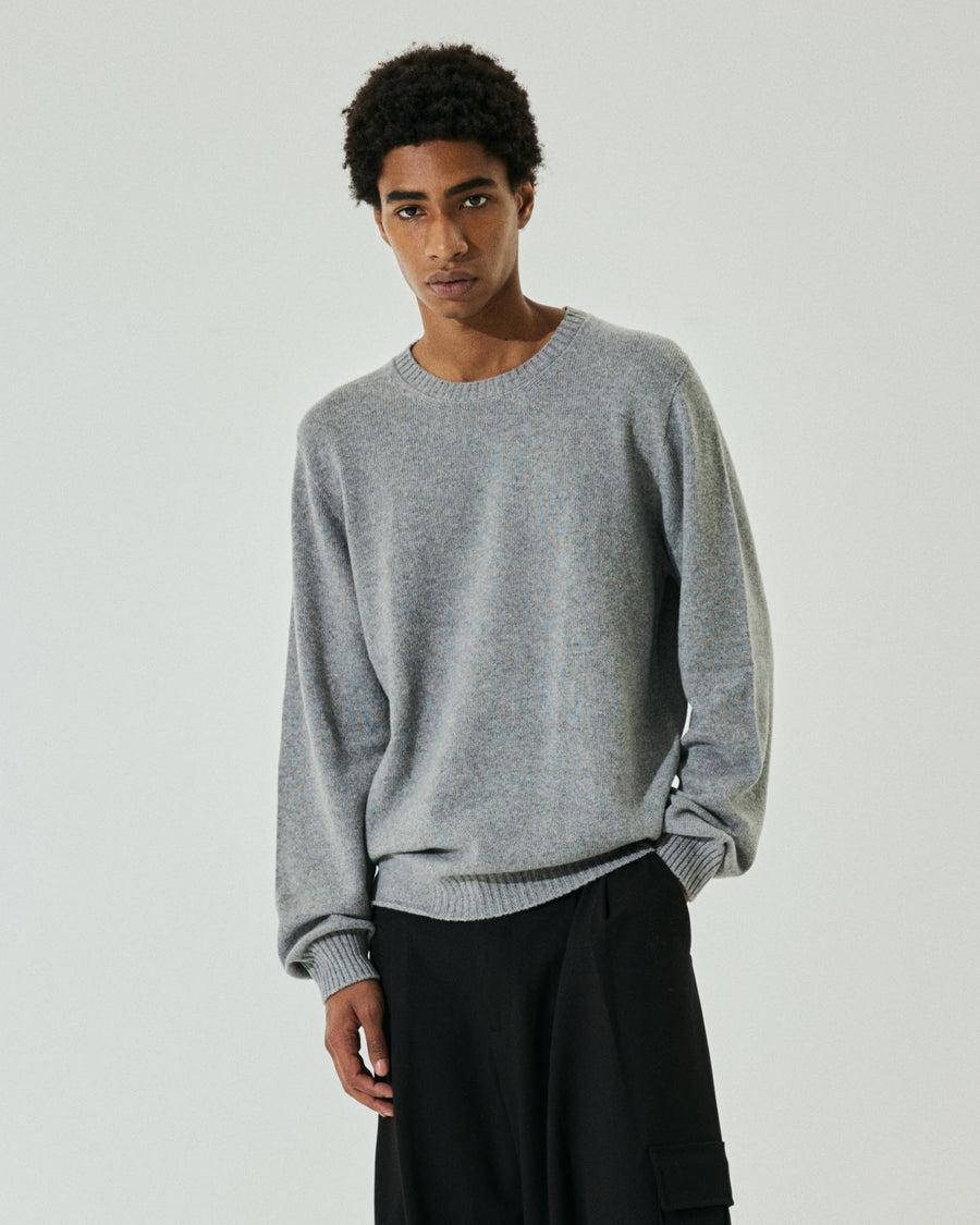 Scaglione ROUNDNECK SEAMLESS HYBRD CASHMERE CASH GREY Enormi sconti