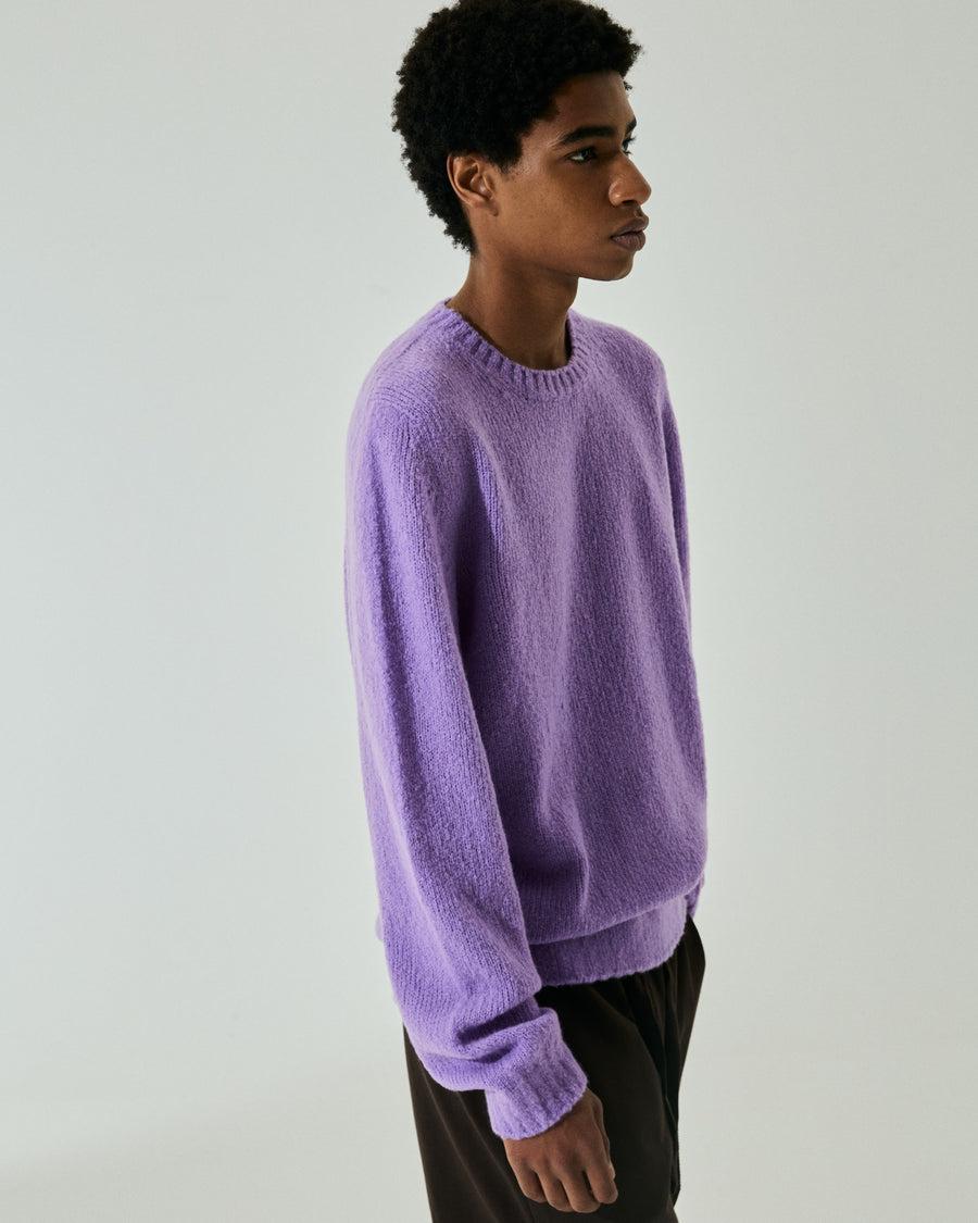 Scaglione ROUNDNECK SEAMLESS PUFFED CASHMERE LILAC Trasporto libero internazionale