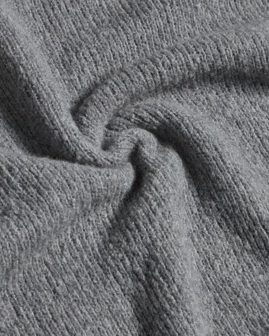 Scaglione ROUND NECK SEAMLESS PUFFED CASHMERE GREY Qualità Garantita