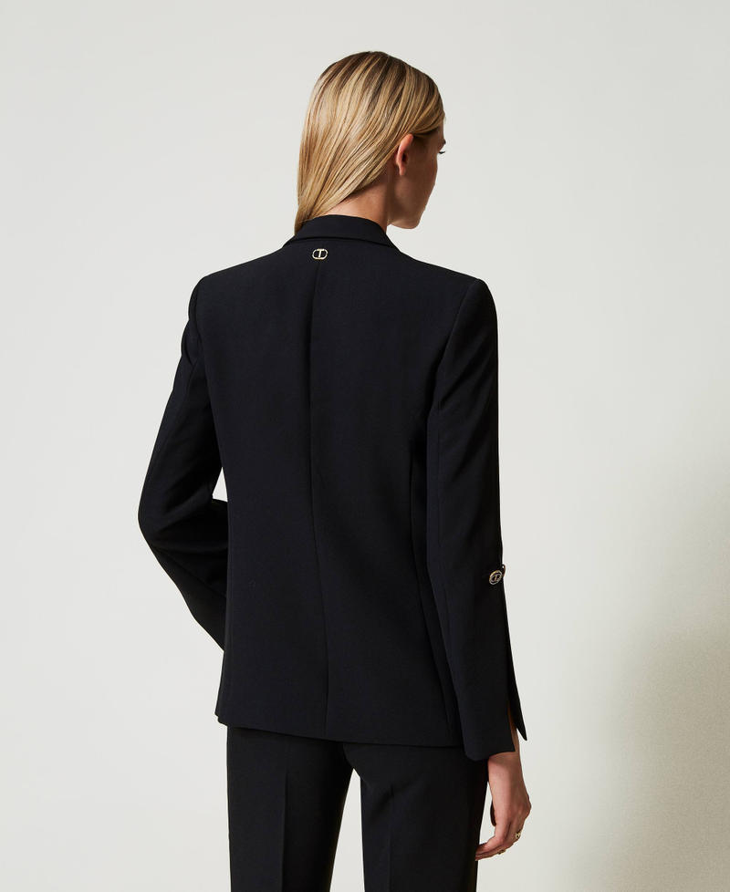 Scee by twin set Giacca blazer in crêpe cady con gemelli Convenienza