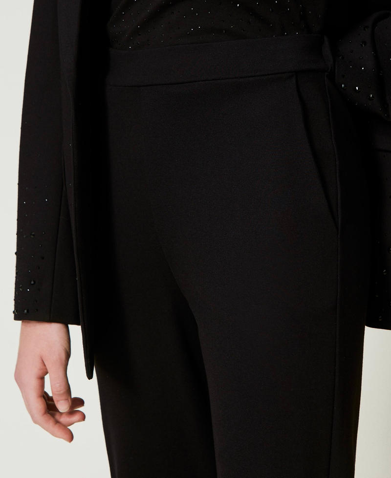 Scee by twin set Pantaloni a sigaretta con elastico Sconto