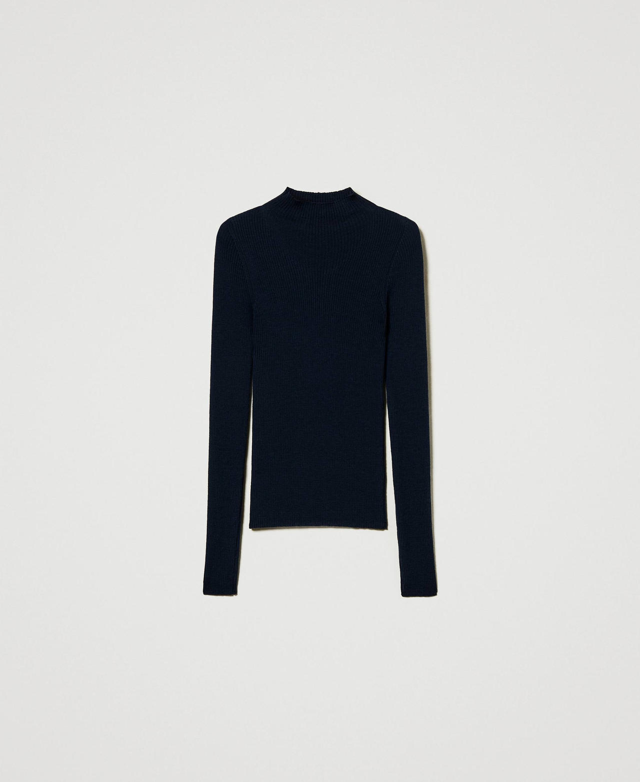 Scee by twin set Maglia lupetto seamless in lana Offerta