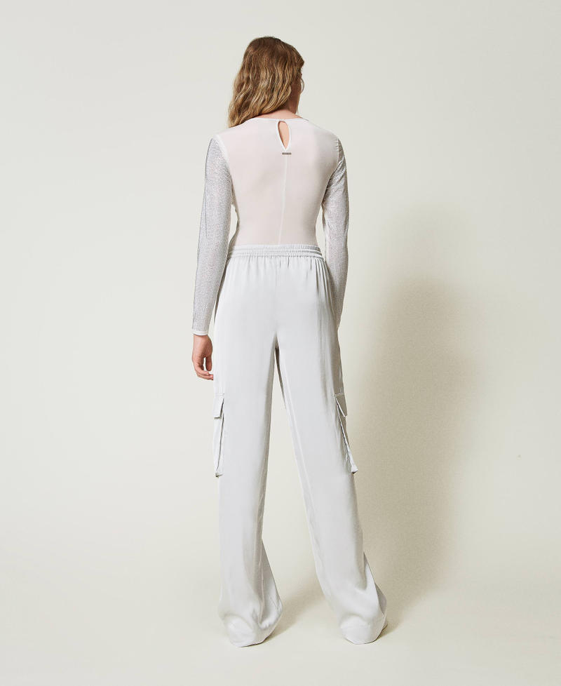 Scee by twin set Pantaloni cargo in raso Online