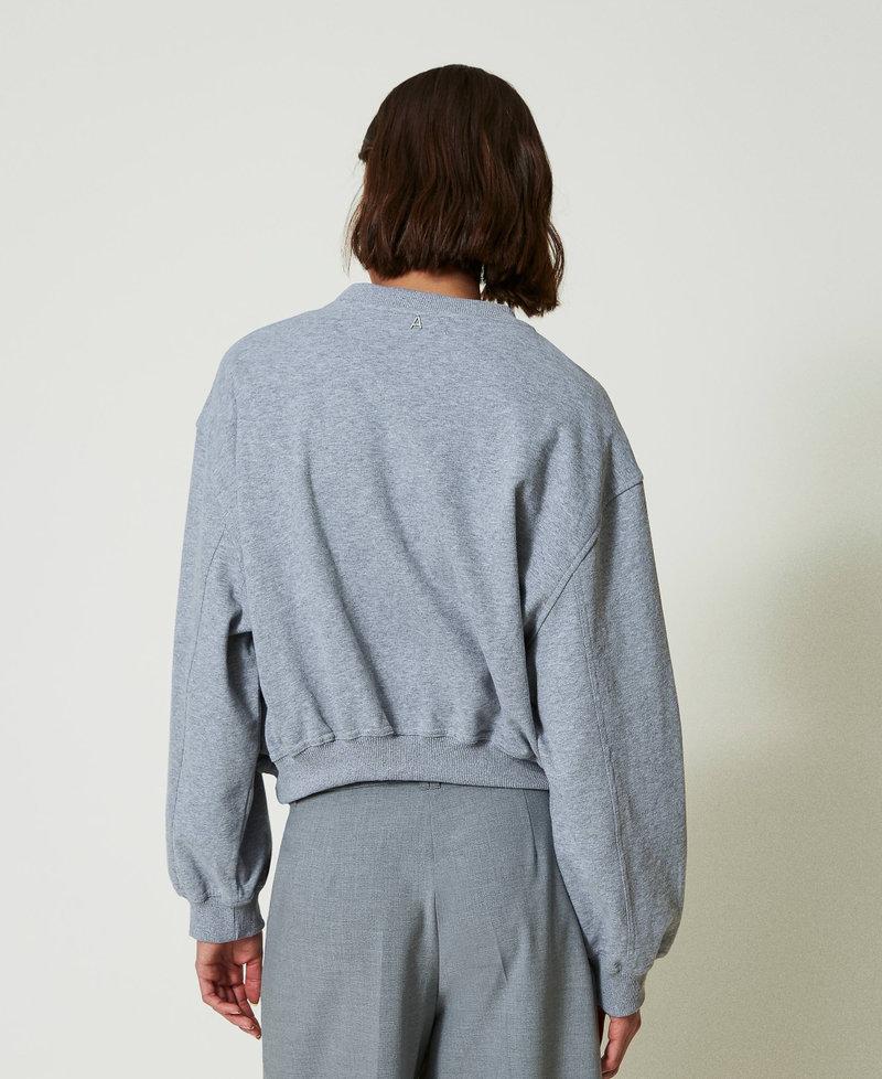 Scee by twin set Felpa boxy con ricamo a mano Offerte