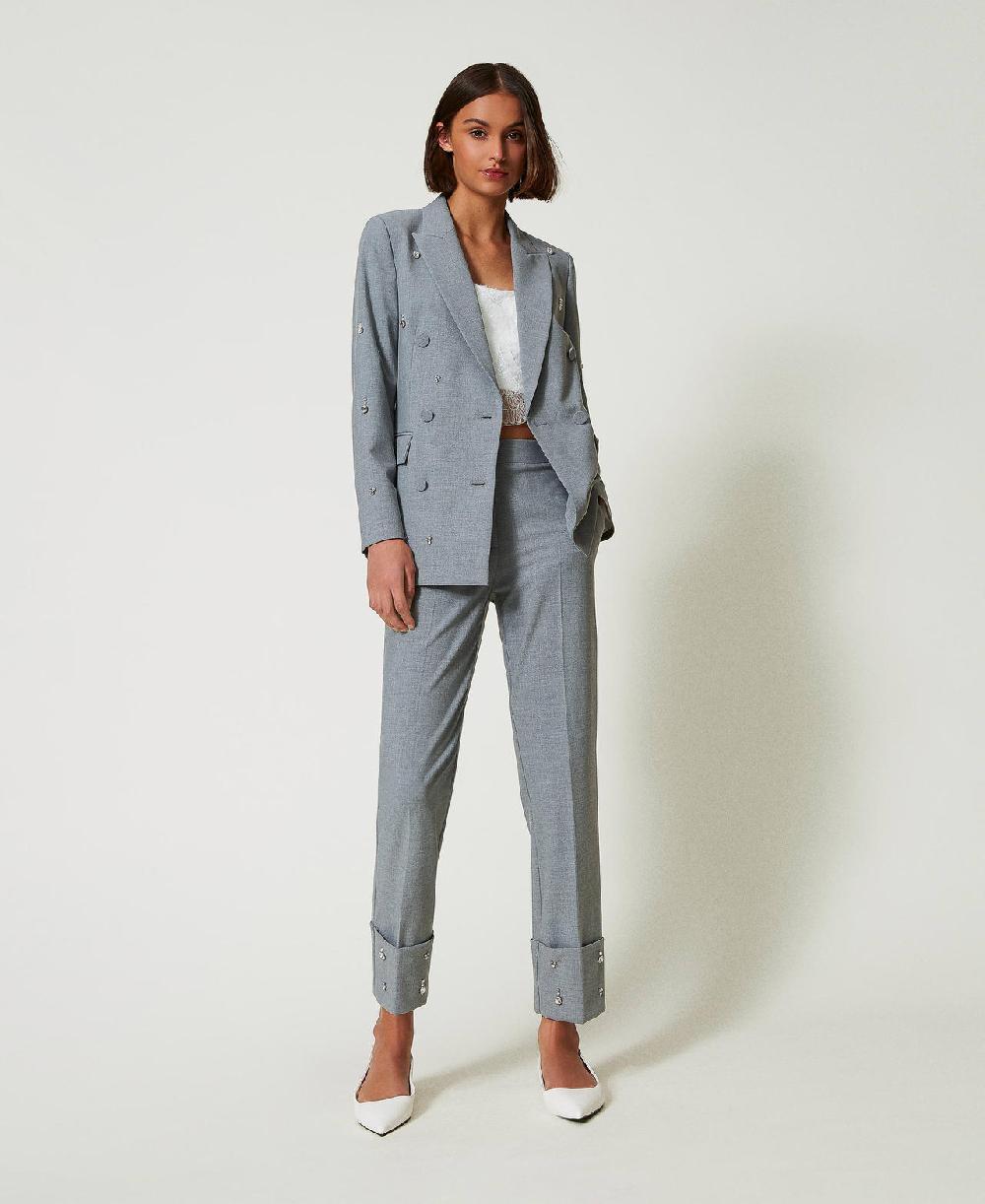 Scee by twin set Pantaloni con ricami a mano Hotsell