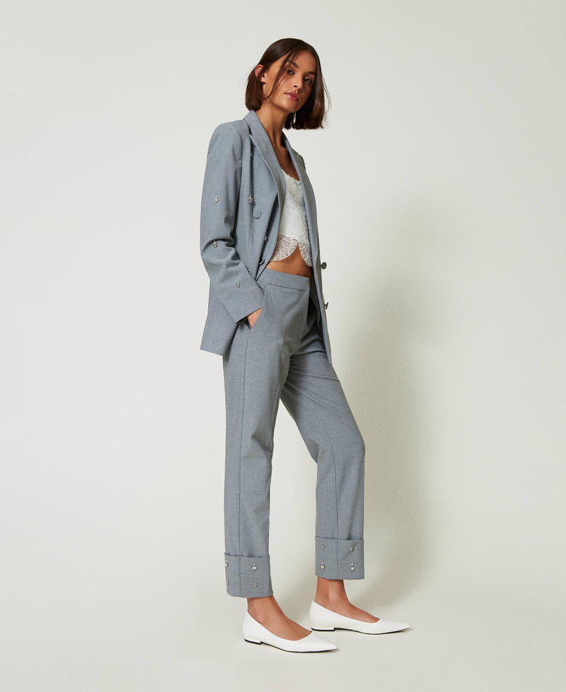 Scee by twin set Pantaloni con ricami a mano Hotsell