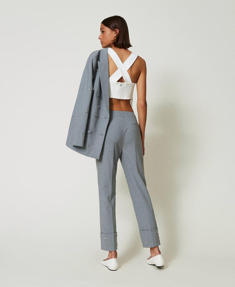 Scee by twin set Pantaloni con ricami a mano Hotsell