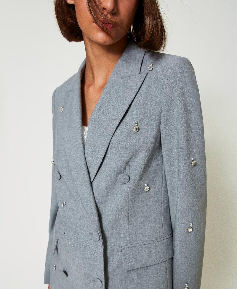 Scee by twin set Giacca blazer con ricami a mano Vendita Calda