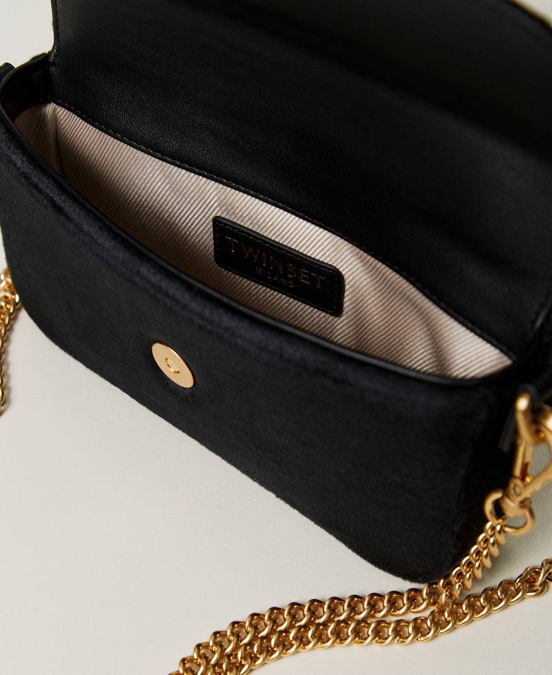 Scee by twin set Borsa a tracolla 'Amie' piccola in velluto ricamato Vendita Economica