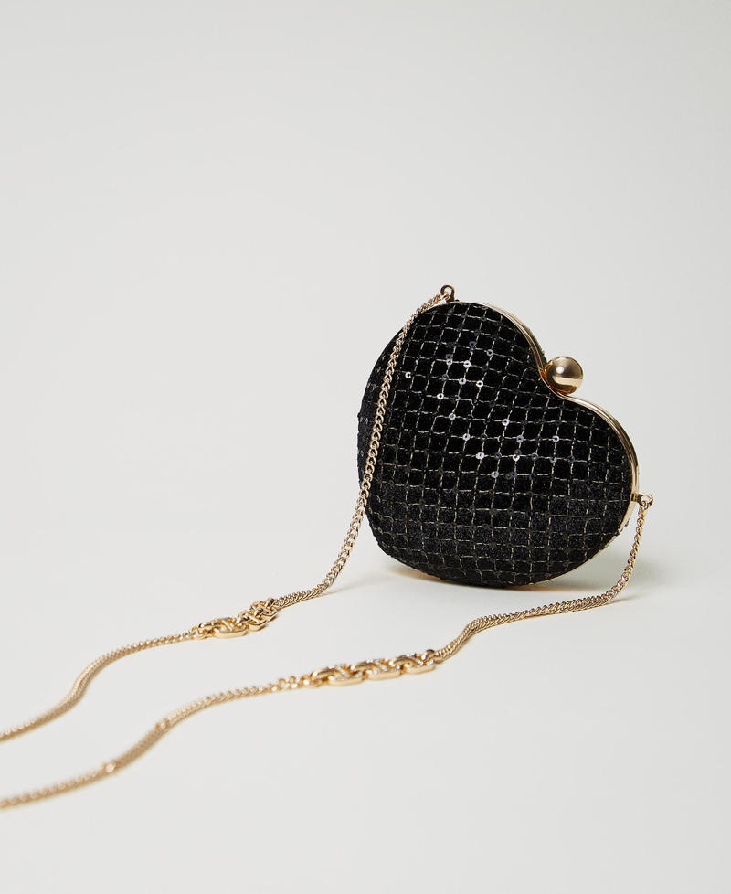 Scee by twin set Clutch 'Coup de coeur' in velluto ricamato I Più Venduti