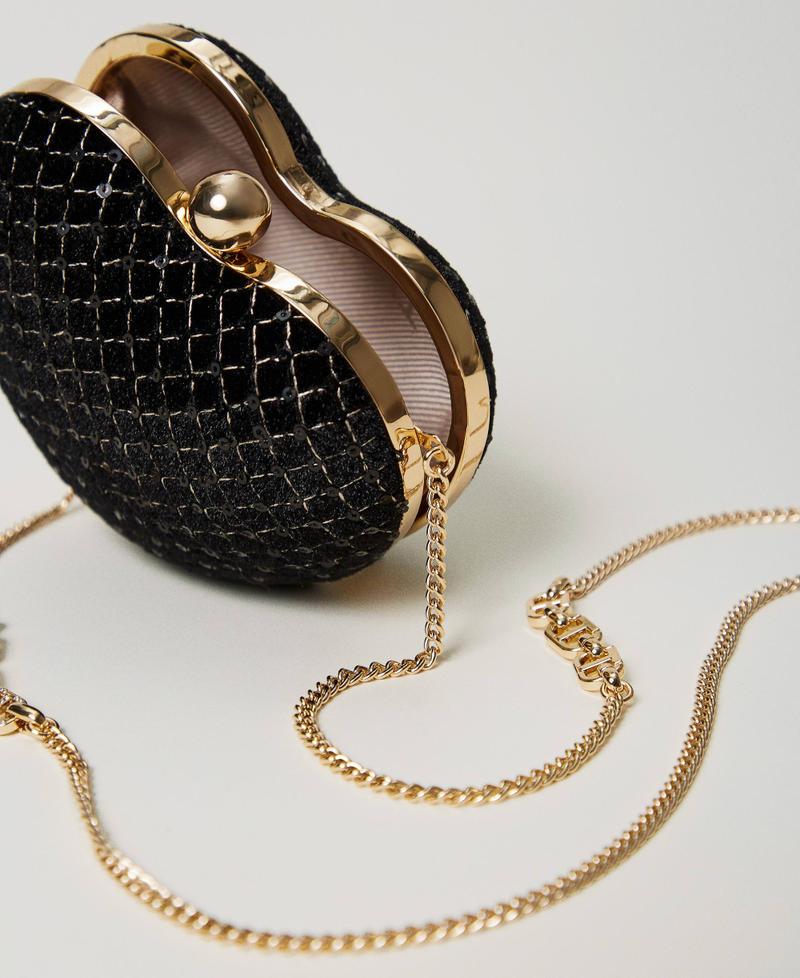 Scee by twin set Clutch 'Coup de coeur' in velluto ricamato I Più Venduti