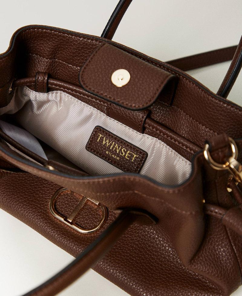 Scee by twin set Borsa a tracolla con Oval T e coulisse Nuova
