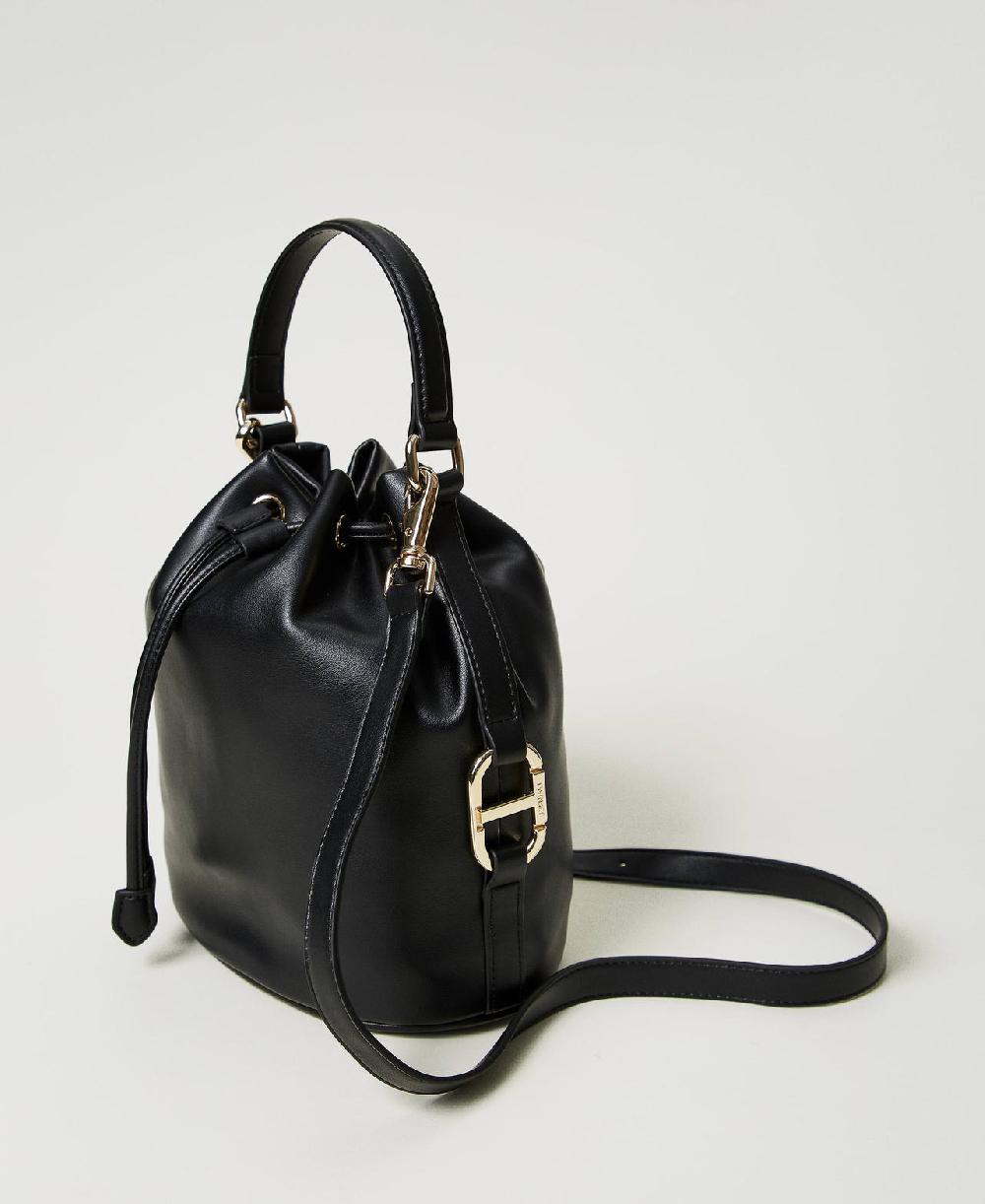 Scee by twin set Borsa a secchiello con fibbia Oval T Moda