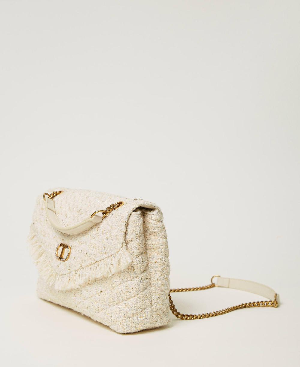 Scee by twin set Borsa a tracolla 'Dreamy' media in tweed Vendita