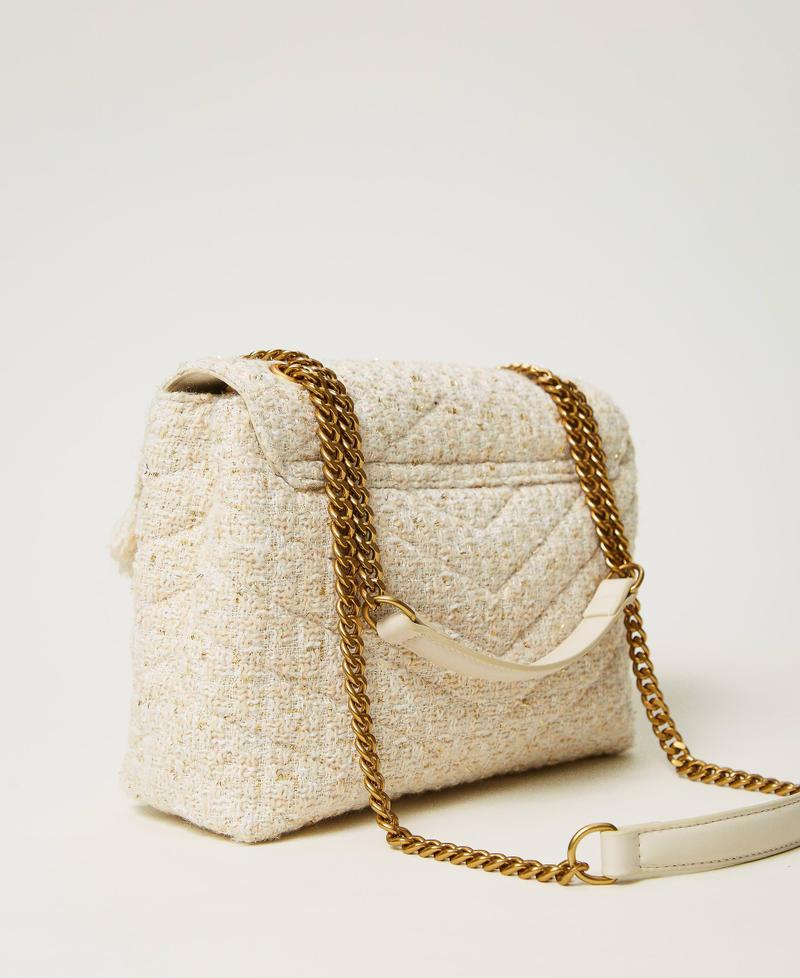 Scee by twin set Borsa a tracolla 'Dreamy' media in tweed Vendita