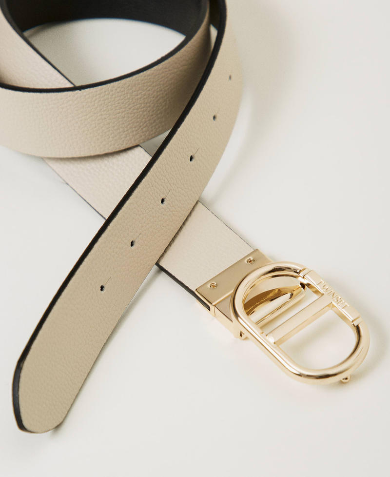 Scee by twin set Cintura reversibile con fibbia Oval T Fino Al -60%