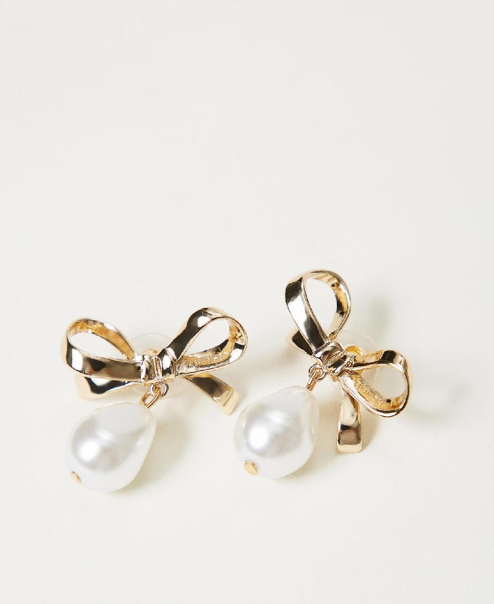 Scee by twin set Orecchini a fiocco con perla Shopping Online