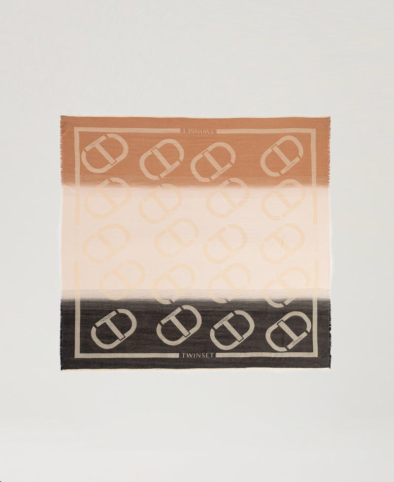 Scee by twin set Kefiah jacquard con Oval T Outlet