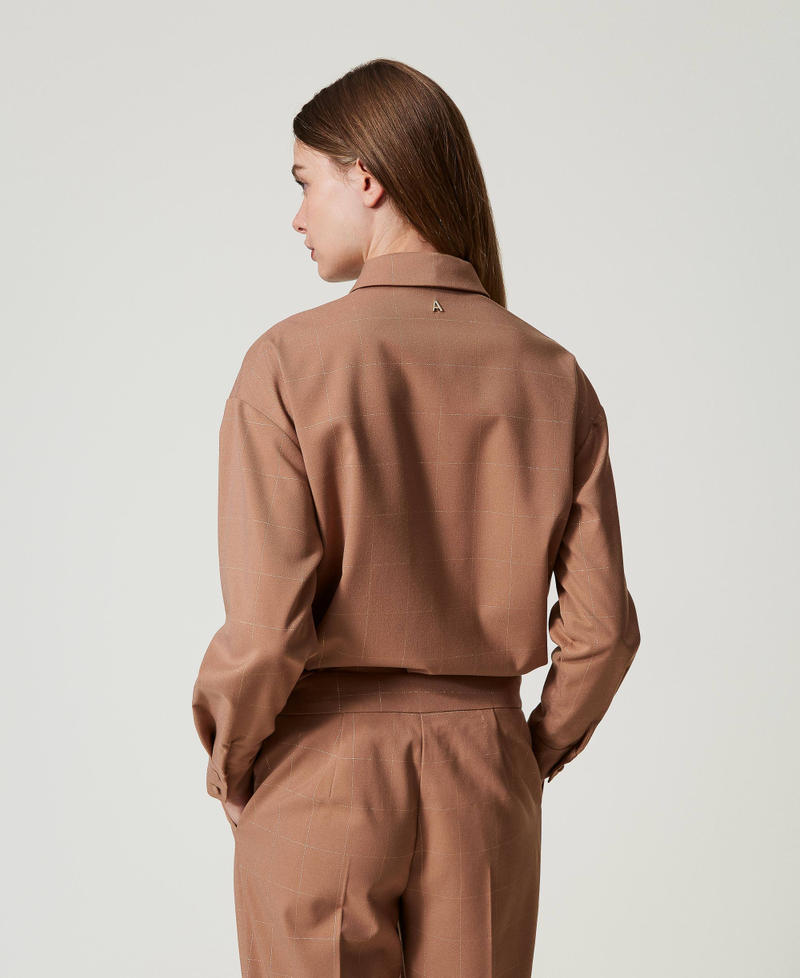 Scee by twin set Camicia check con lurex Negozio