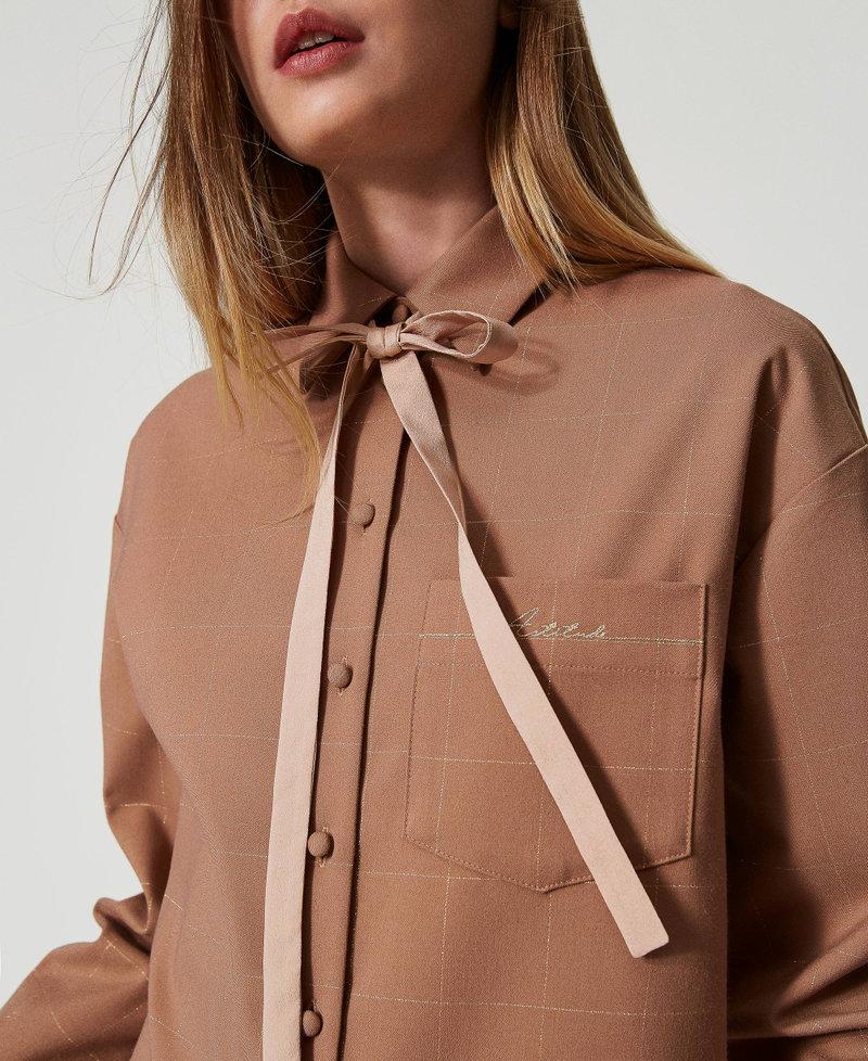Scee by twin set Camicia check con lurex Negozio