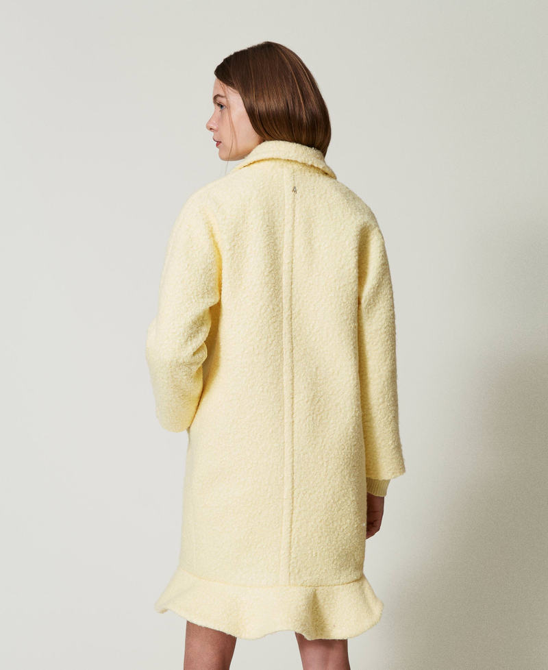 Scee by twin set Cappotto in panno arricciato Nuova