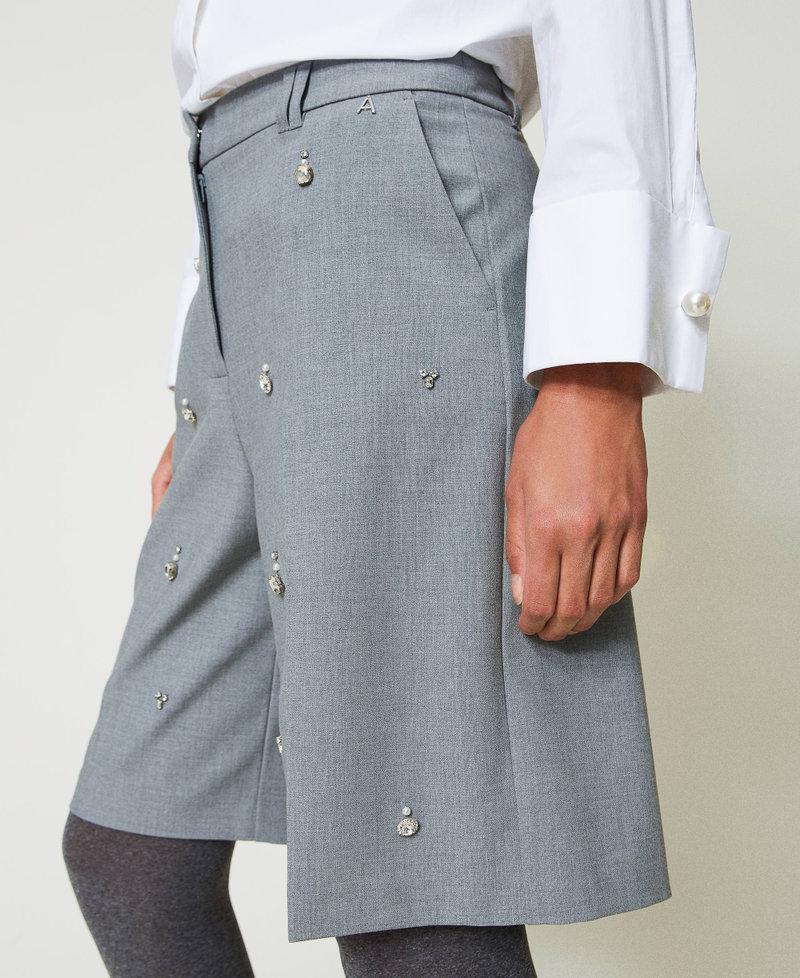 Scee by twin set Shorts con ricami a mano 2025