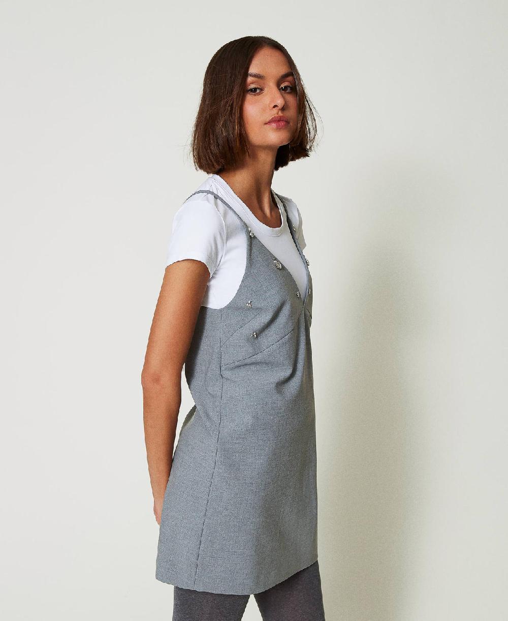 Scee by twin set Abito corto con ricami e T-shirt 2025