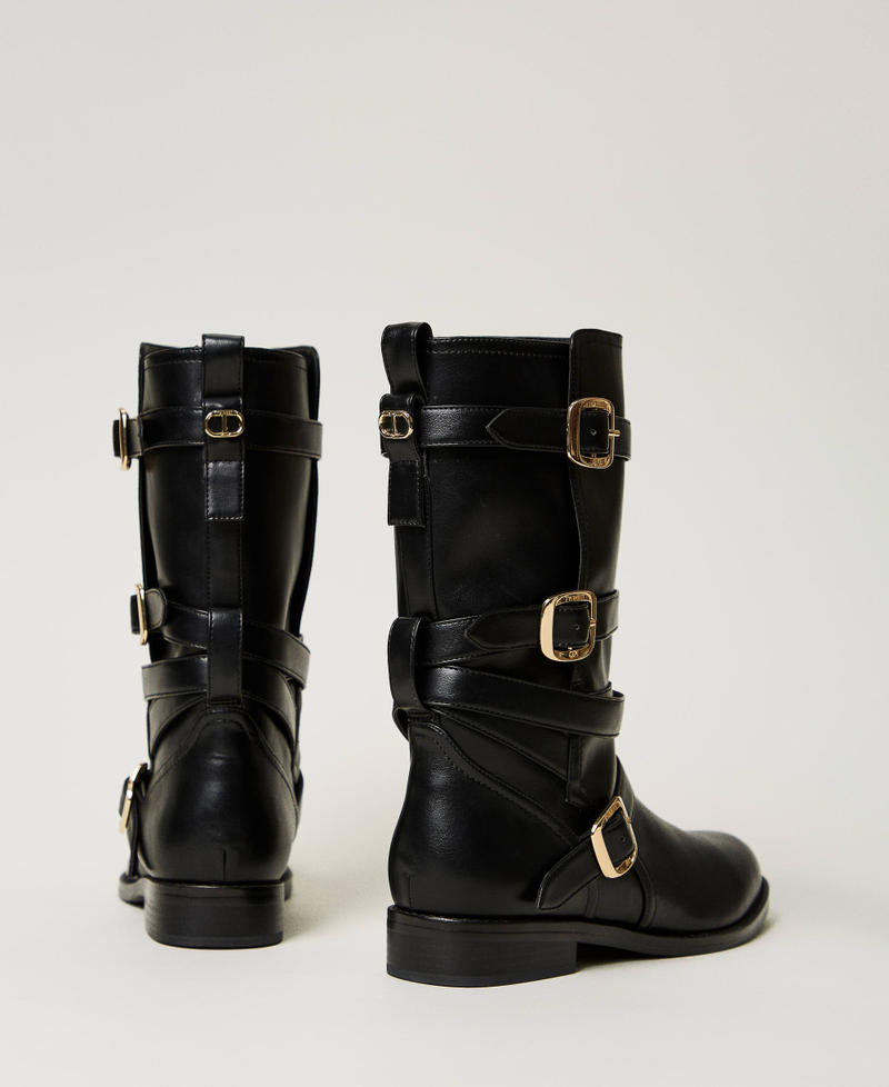 Scee by twin set Stivali biker con cinturini Novità