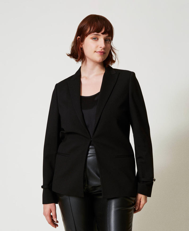 Scee by twin set Giacca blazer con cinturino Oval T Offerta
