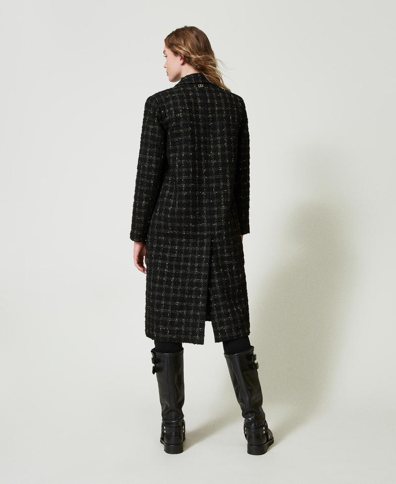 Scee by twin set Cappotto bouclé a disegno check Online