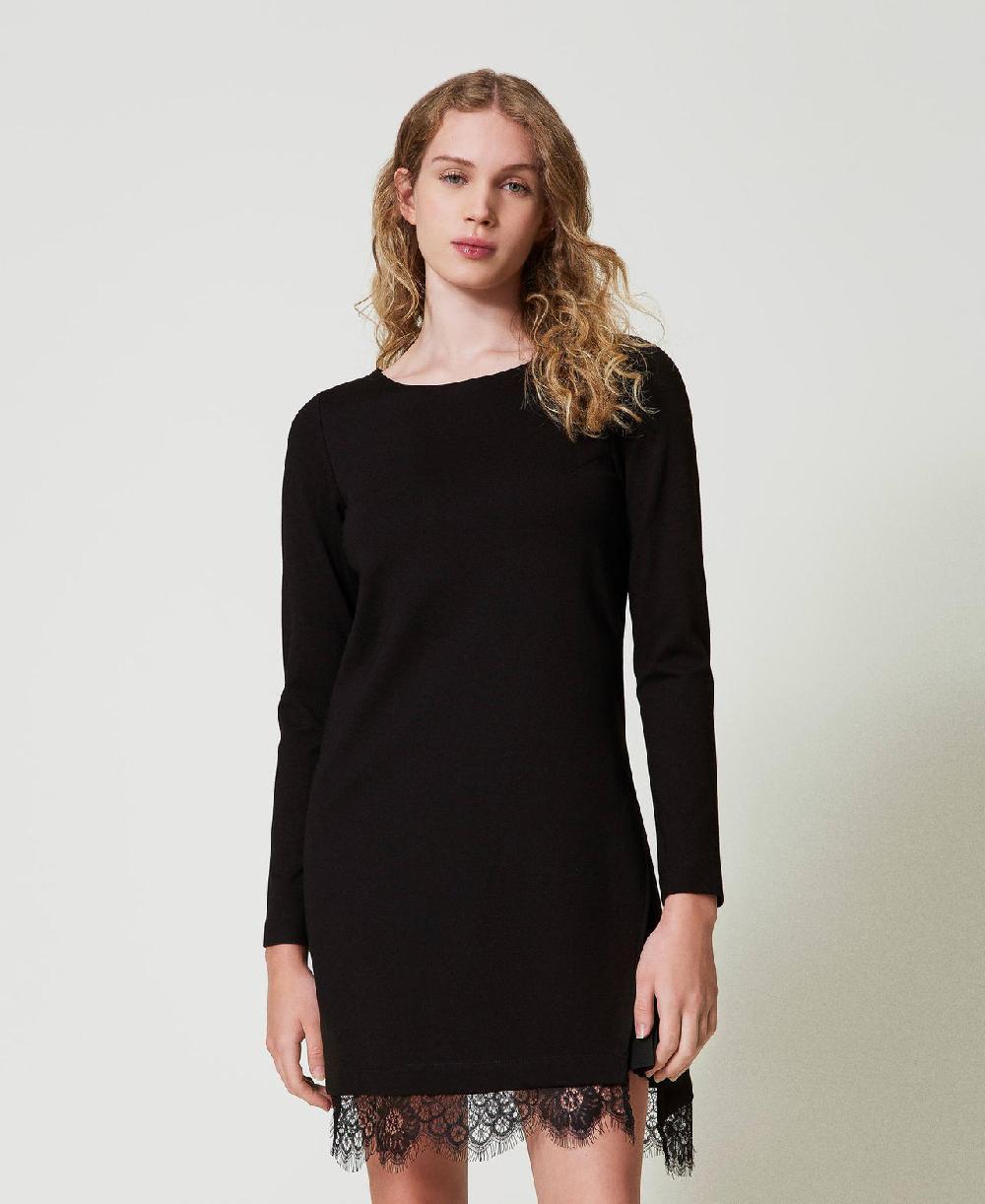 Scee by twin set Abito corto con pizzo Hotsell