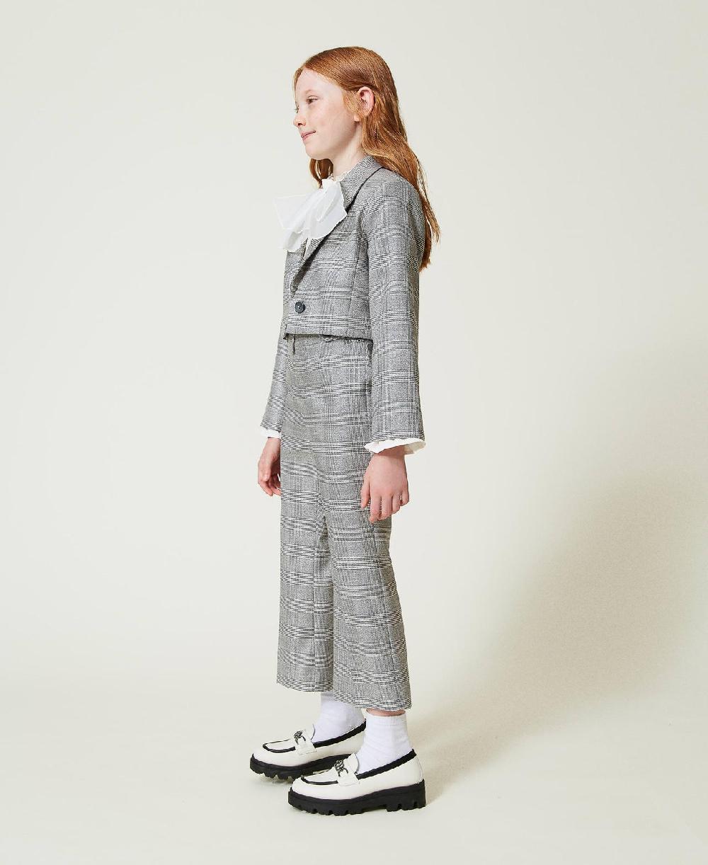 Scee by twin set Pantaloni flare in principe di Galles Qualità