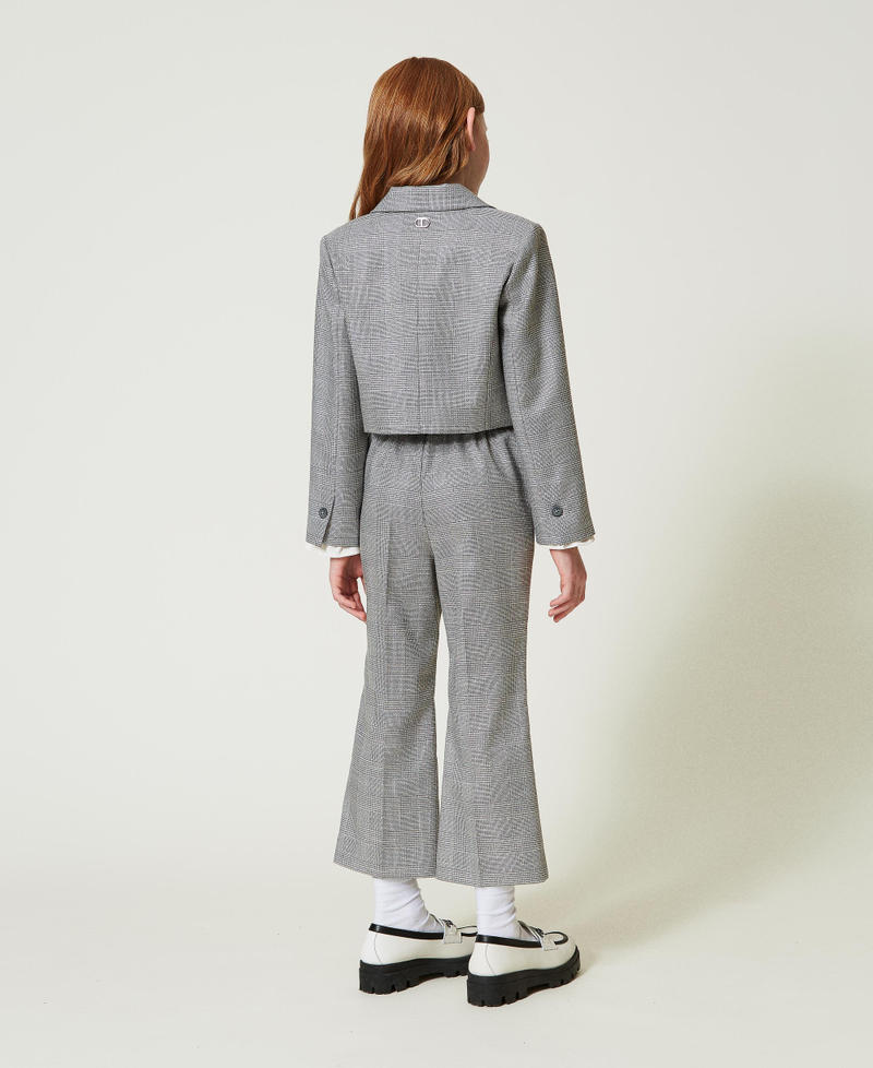 Scee by twin set Pantaloni flare in principe di Galles Qualità
