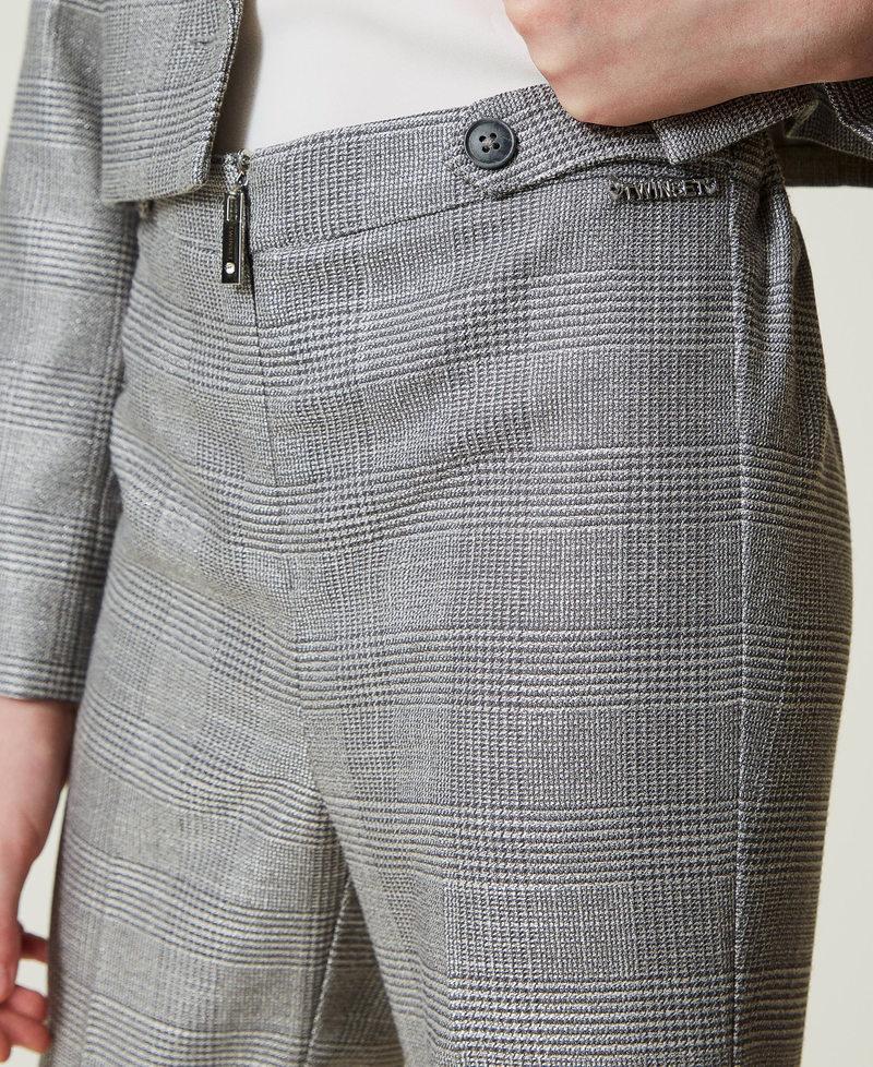 Scee by twin set Pantaloni flare in principe di Galles Qualità