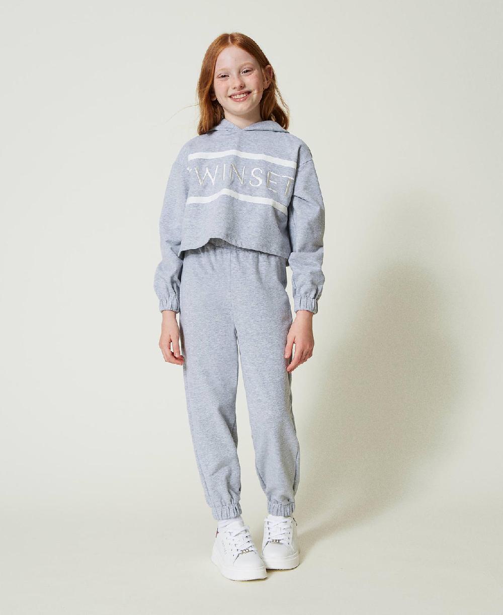 Scee by twin set Pantaloni joggers in felpa Spedizione Gratuita