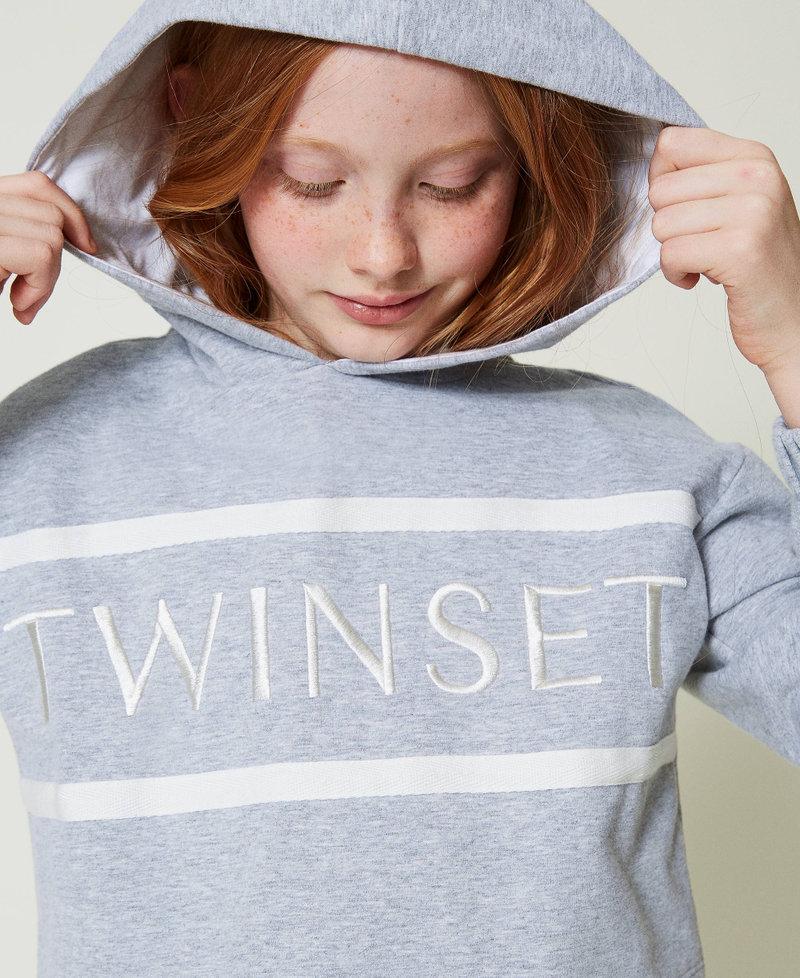 Scee by twin set Felpa cropped con logo ricamato Pezzi Unici