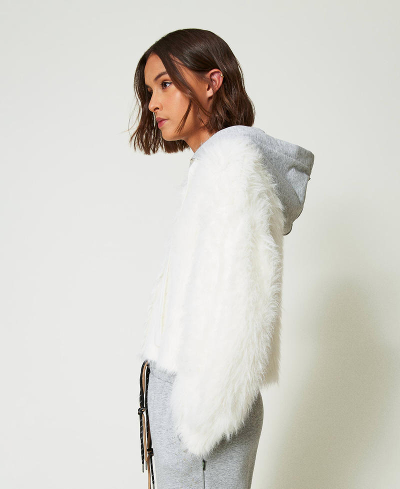 Scee by twin set Bomber MYFO in maglia con cappuccio In Vendita