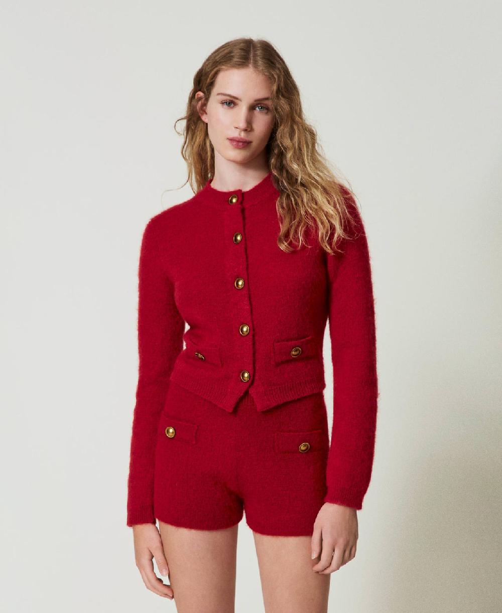 Scee by twin set Cardigan 'Anne' in misto mohair Hotsell
