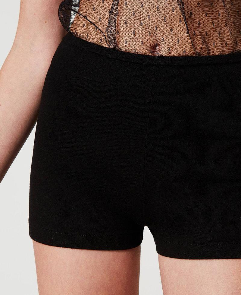 Scee by twin set Shorts fitted in maglia In Saldo