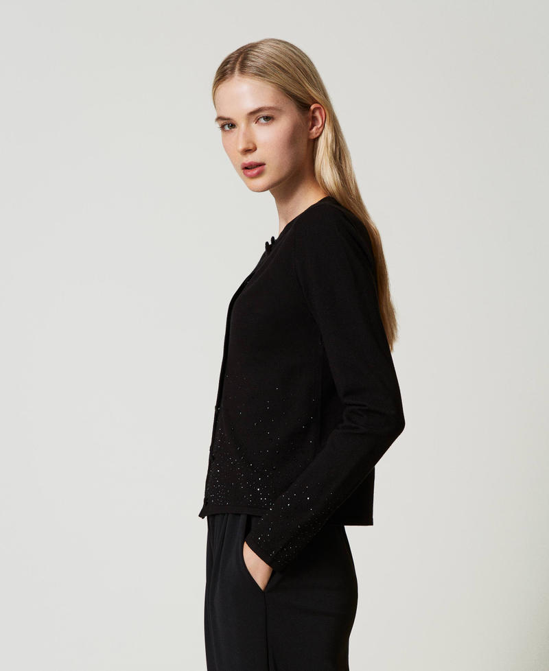 Scee by twin set Cardigan con strass in dégradé Qualità
