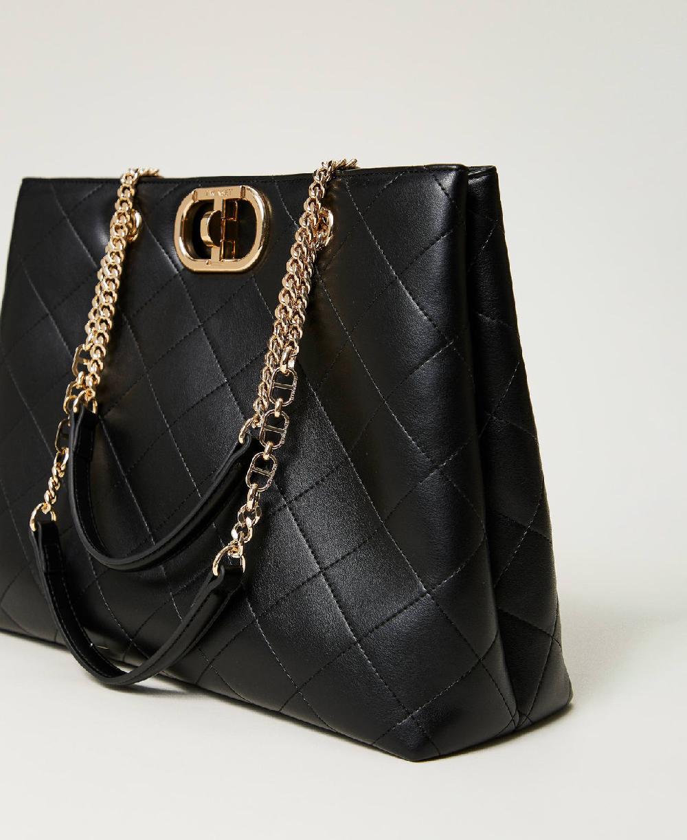 Scee by twin set Borsa shopper con chiusura Oval T Acquista Ora