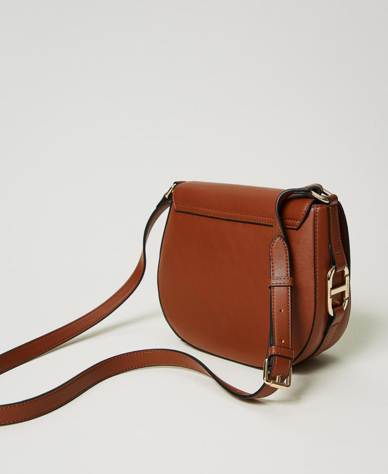 Scee by twin set Borsa a tracolla con fibbia Oval T Promozione Limitata