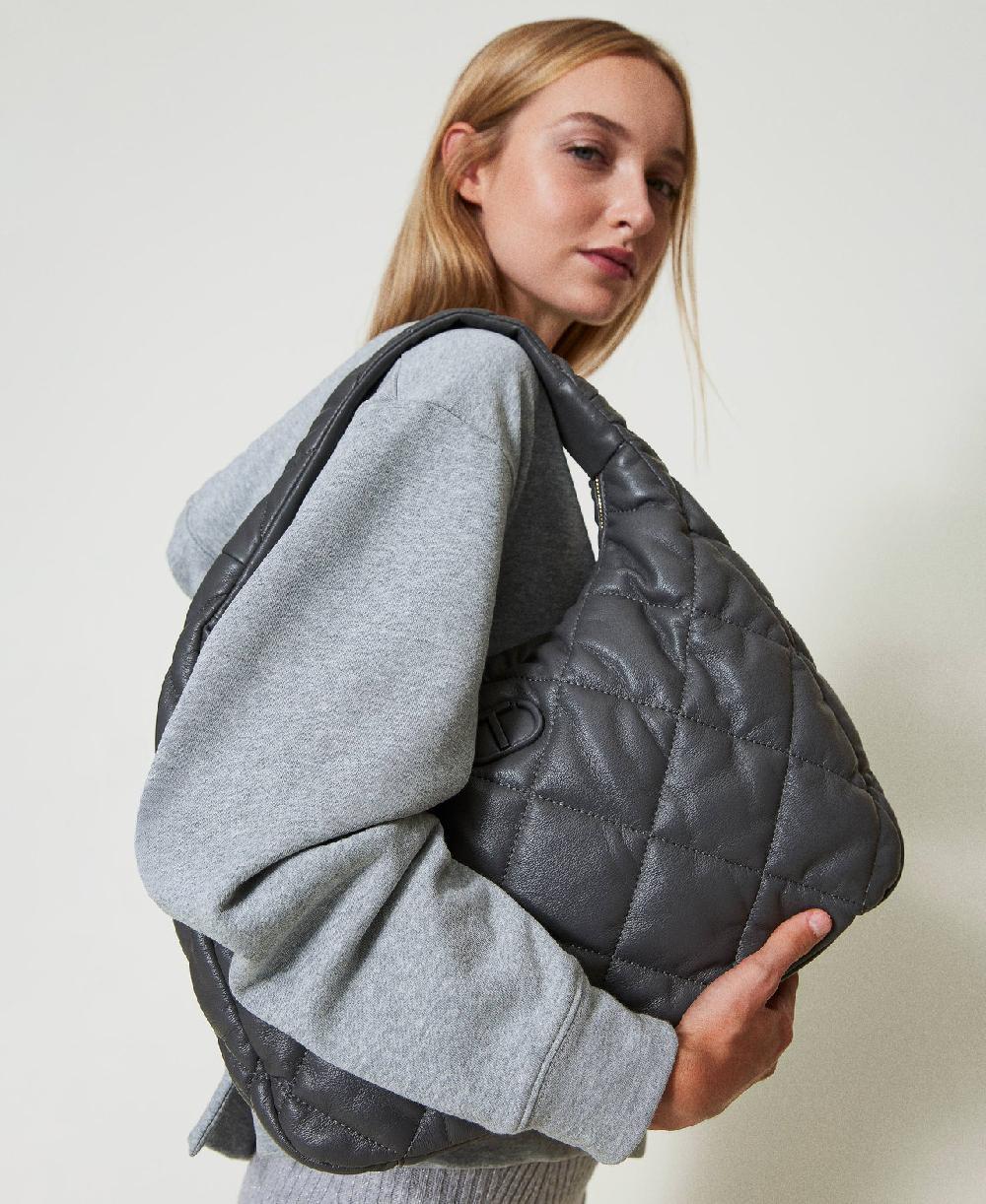 Scee by twin set Borsa hobo grande quilted imbottita Shopping Online