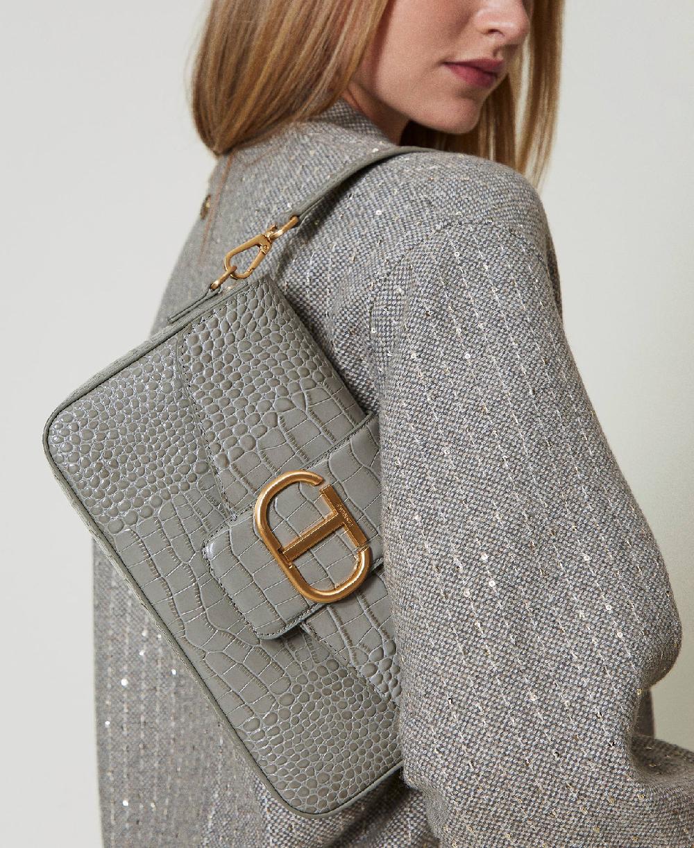 Scee by twin set Borsa a tracolla 'Amie' media a stampa cocco Sottocosto