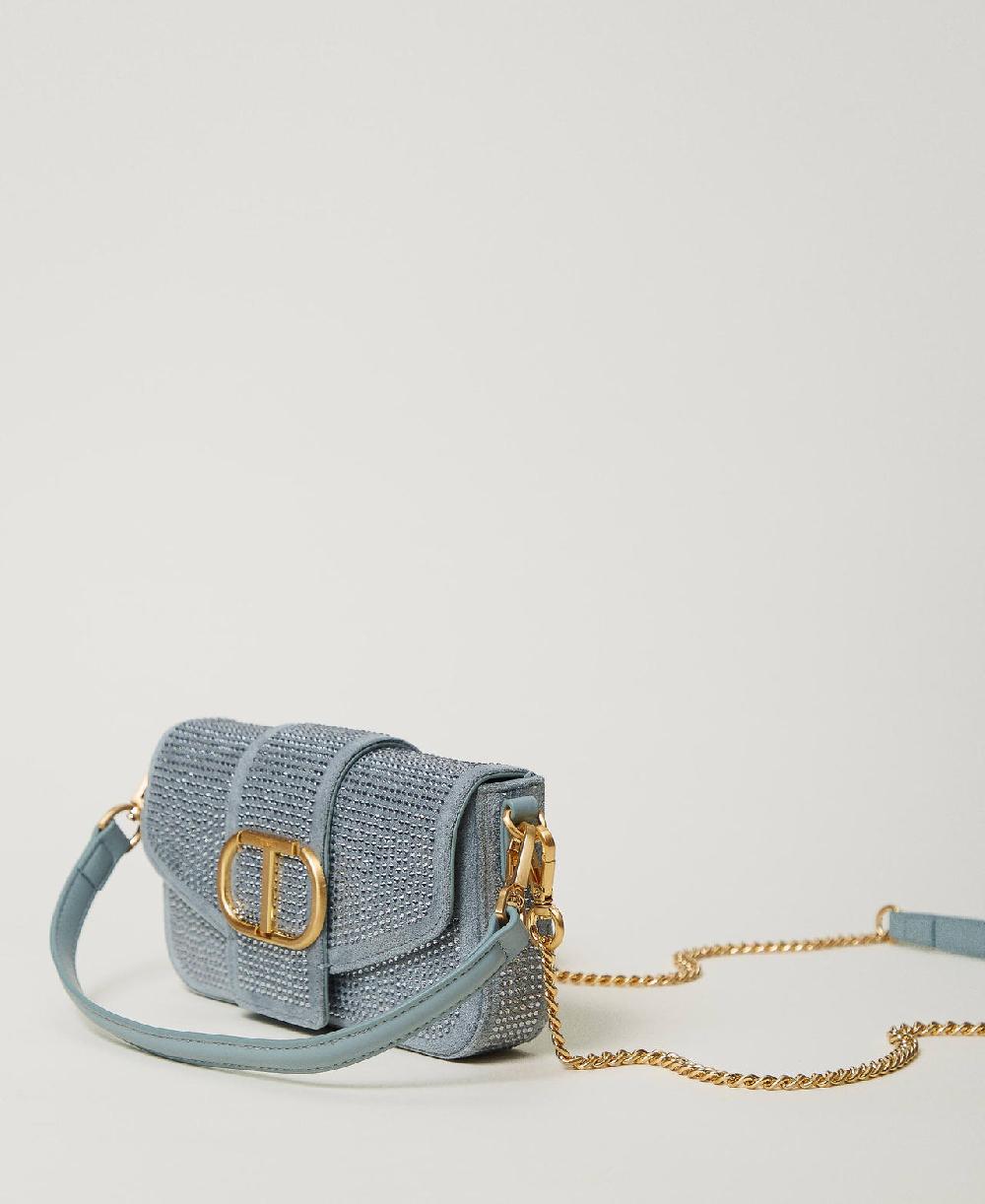 Scee by twin set Borsa a tracolla 'Amie' piccola con strass Presa
