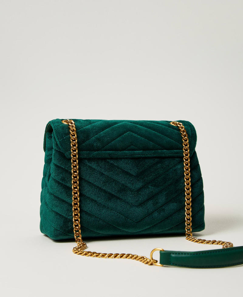 Scee by twin set Borsa a tracolla 'Dreamy' media in velluto Saldi