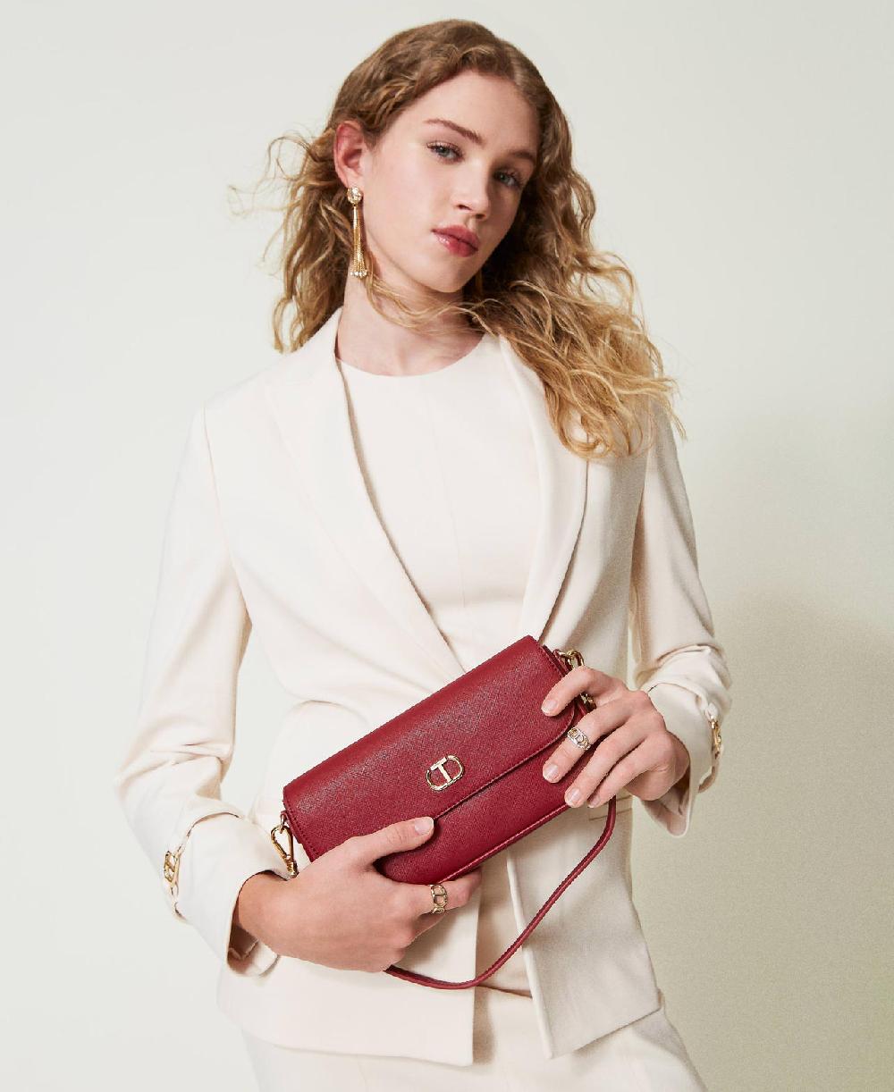 Scee by twin set Mini borsa a spalla con Oval T In Saldo