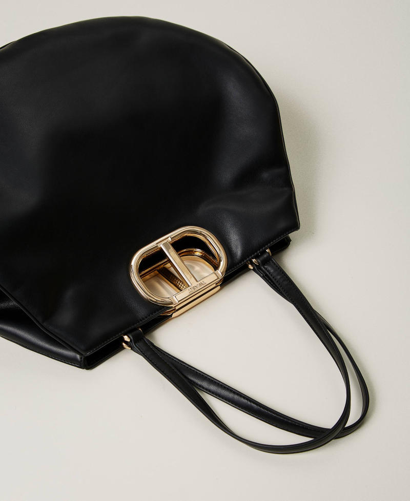 Scee by twin set Borsa shopper 'Lila' con manico Oval T Nuova